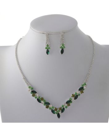 Rhinestone Necklace Set 