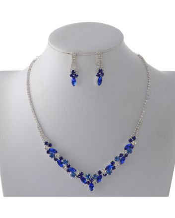 Rhinestone Necklace Set 