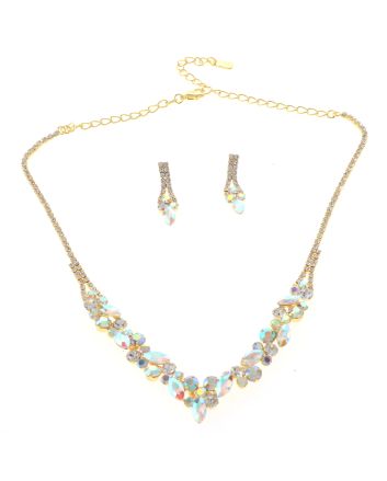 Rhinestone Necklace Set 