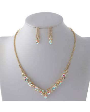 Rhinestone Necklace Set 