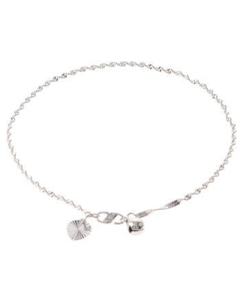 Rhodium Plated Anklet