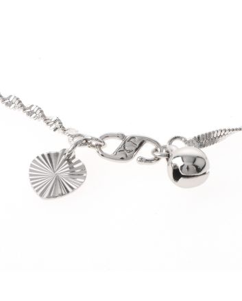 Rhodium Plated Anklet