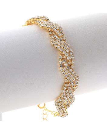 Rhinestone Evening Bracelet 