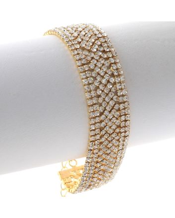 Rhinestone Evening Bracelet