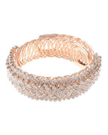 Rhinestone Stretch Cuff Bracelet  