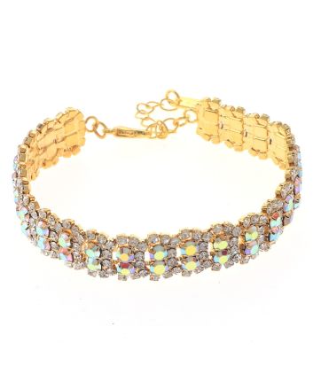 Rhinestone Lobster Bracelet 