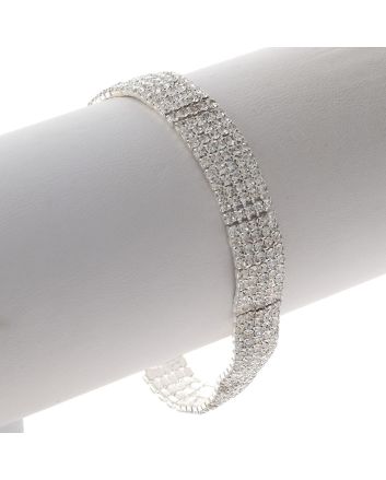 Rhinestone Latch Bracelet 
