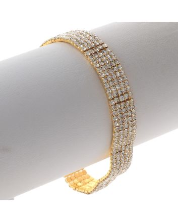 Rhinestone Latch Bracelet 