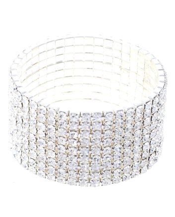Rhinestone Stretch Bracelet / 9 Lines