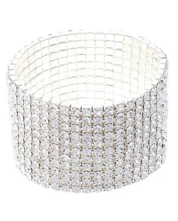 Rhinestone Stretch Bracelet / 11 Lines