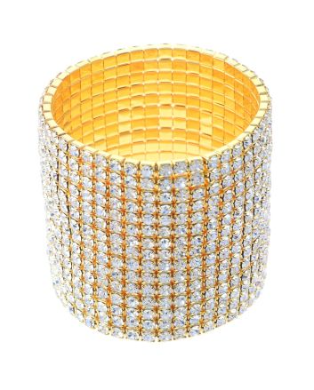 Rhinestone Stretch Bracelet / 15 Lines