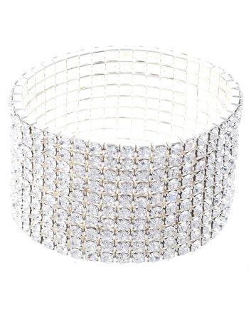 Rhinestone Stretch Bracelet / 10 Lines