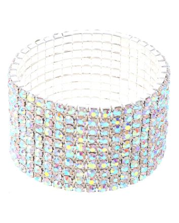 Rhinestone Stretch Bracelet / 10 Lines