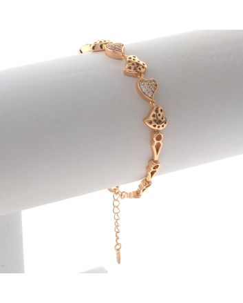 CZ Lobster Claw Bracelet 