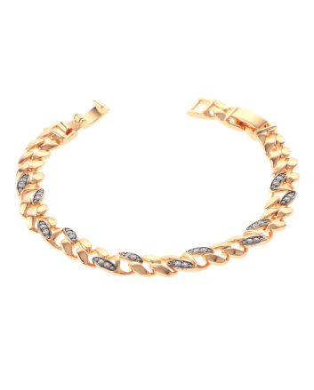 Gold Plated Latch Bracelet 