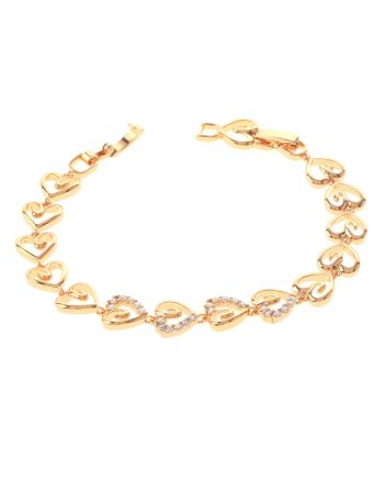 Gold Plated Latch Bracelet
