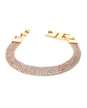 Rhinestone Latch Bracelet