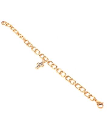 Gold Plated Lobster Claw Bracelet