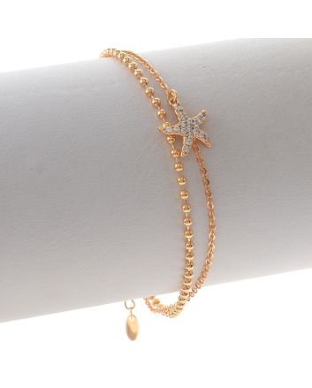 Gold Plated Lobster Claw Bracelet