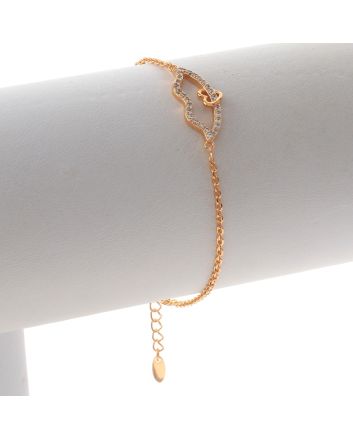 Gold Plated Lobster Claw Bracelet