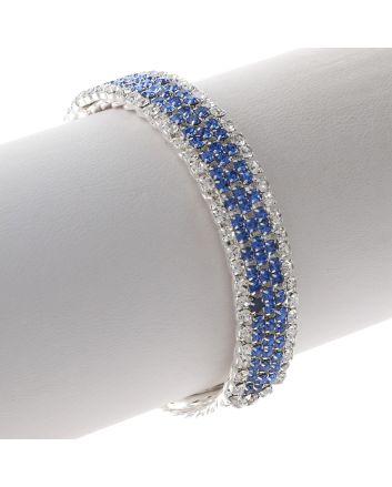 Rhinestone Stretch Cuff Bracelet 
