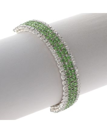 Rhinestone Stretch Cuff Bracelet 