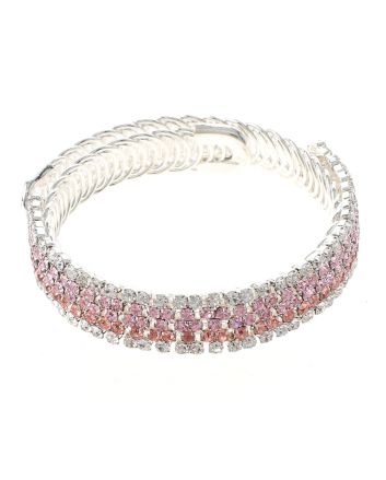 Rhinestone Stretch Cuff Bracelet 