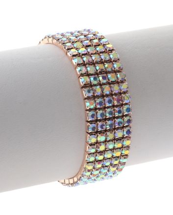 Rhinestone Stretch Bracelet / 5 Lines