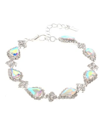Lobster Claw Rhinestone Bracelet