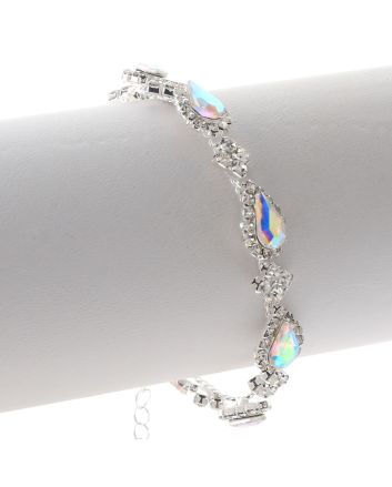 Lobster Claw Rhinestone Bracelet