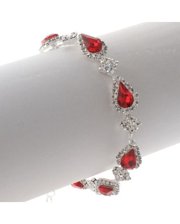 Lobster Claw Rhinestone Bracelet