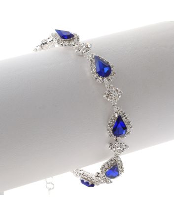 Lobster Claw Rhinestone Bracelet