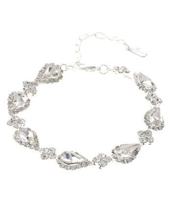 Lobster Claw Rhinestone Bracelet