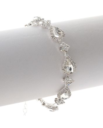 Lobster Claw Rhinestone Bracelet