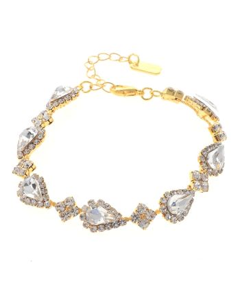 Lobster Claw Rhinestone Bracelet