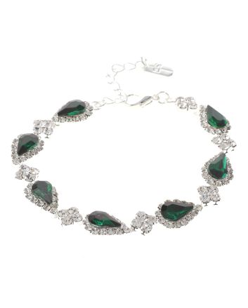 Lobster Claw Rhinestone Bracelet
