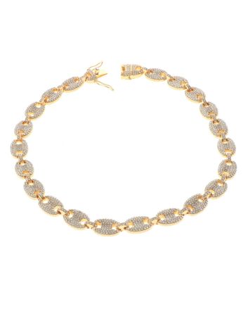 Gold Plated Rhinestone Necklace