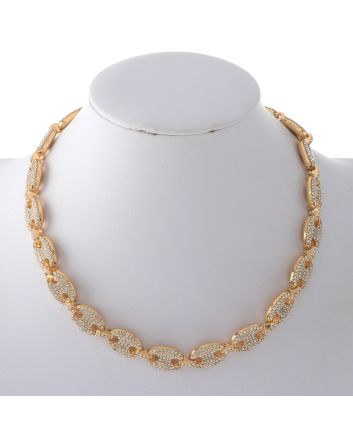 Gold Plated Rhinestone Necklace