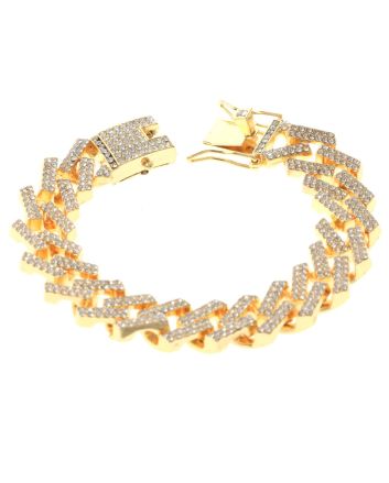 Rhinestone Latch Bracelet 