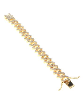 Rhinestone Latch Bracelet 