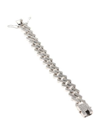 Rhinestone Latch Bracelet 