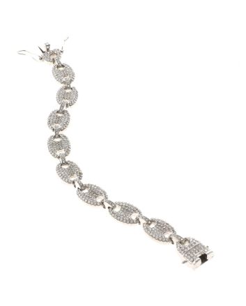 Rhinestone Latch Bracelet
