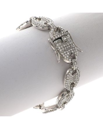 Rhinestone Latch Bracelet