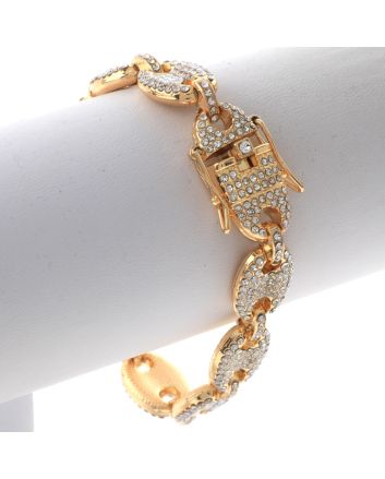 Rhinestone Latch Bracelet 