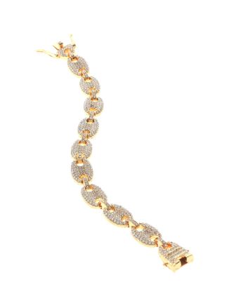 Rhinestone Latch Bracelet 