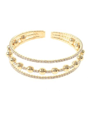 Rhinestone Cuff Bracelet 