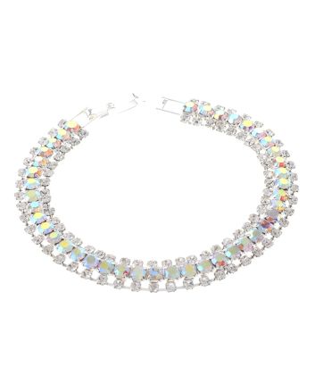 Rhinestone Latch Bracelet