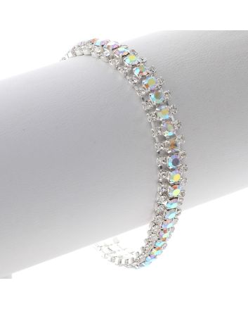 Rhinestone Latch Bracelet