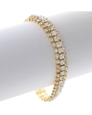 Rhinestone Latch Bracelet