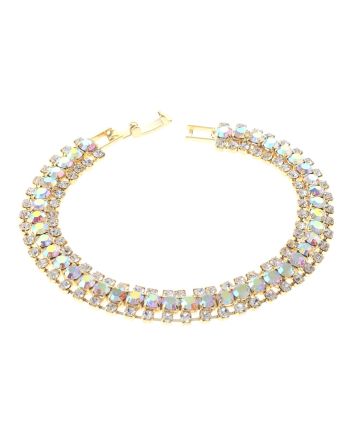 Rhinestone Latch Bracelet